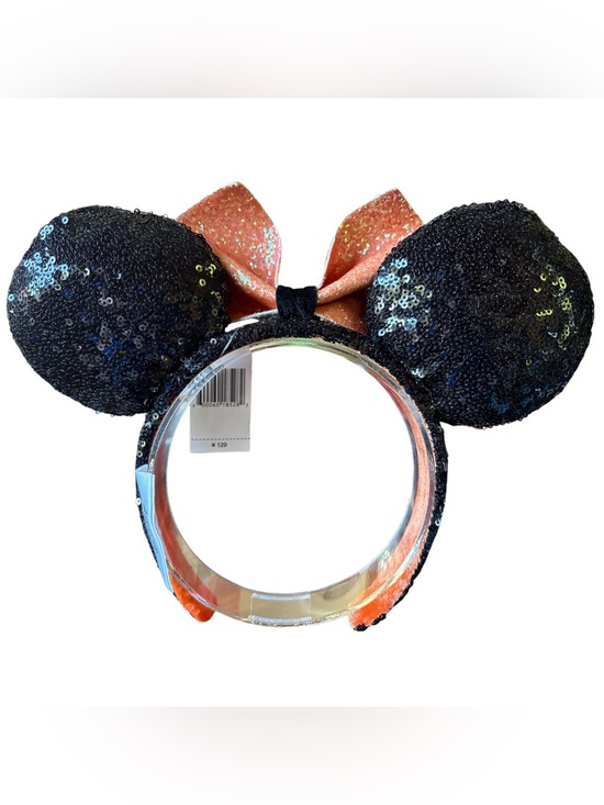 Disney Candy Corn Halloween Fall Sequined Minnie Mouse Ears Headband NEW! 2 main image 4